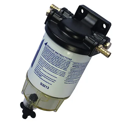 New 3/8  NPT Water Separating Fuel Filter System S3213 For Marine Outboard Motor • $30.88