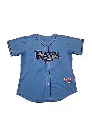 Majestic Authentic Collection Tampa Bay Rays Price #14 Baseball Jersey Size 50 • $69.95