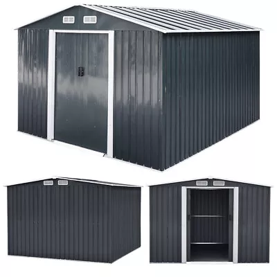 8ftx8ft House Like Sloped Rooftop Shed Vent Sunscreen Tool House Garden Shed UK • £349.95