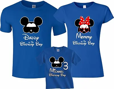 Minnie Mickey Mouse Glasses Birthday BOY Family Disney Vacation Cute Tshirt • $12.99