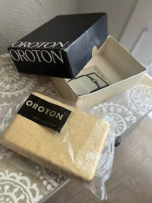 OROTON Rare Vintage 60s Hard Shell Cigarette Case Gold Glomesh In Box • $59