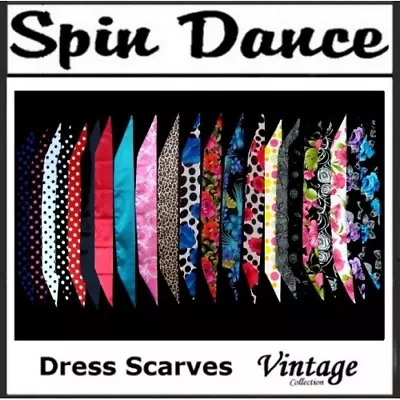  1940s 50s 60 Vintage Style Scarf For Dress Skirt Fashion For Neck Hair Head New • $9.99