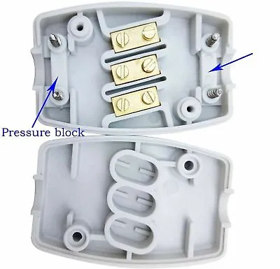 10 X 13 Amp 3 Terminal Cable Connector For 1.5mm Flex Electrical Extension Lead • £19.99