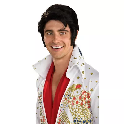 Elvis Presley Enterprise Wig Halloween Costume Party Hair Accessory Black Adult • $37