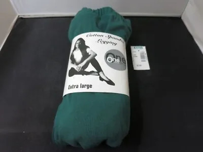 Vintage One Step Cotton Spandex Legging Green Size Large • $8