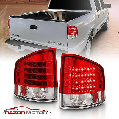 1994-2004 For Chevrolet S10/GMC Sonoma/Isuzu Hombre Red Clear LED Tail Lights • $81.56