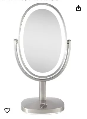 Zadro Newport 10  By 18  Oval LED Lighted Makeup Mirror With Magnification 5X/1X • $129.99