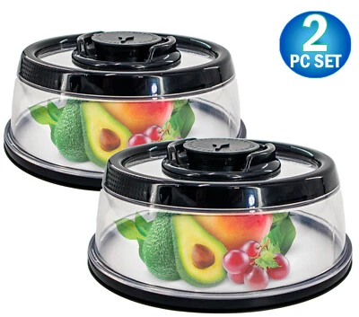 $8.95 • Buy Vacuum Seal Food Storage Container With Reusable Air-Tight Seal Stackable Design