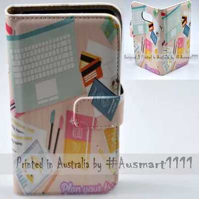 For Samsung Galaxy Series - Plan Your Trip Print Wallet Mobile Phone Case Cover • $13.98