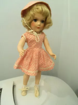Vintage 1950's Mary Hoyer 14  Hard Plastic Doll In Original Outfit • $110