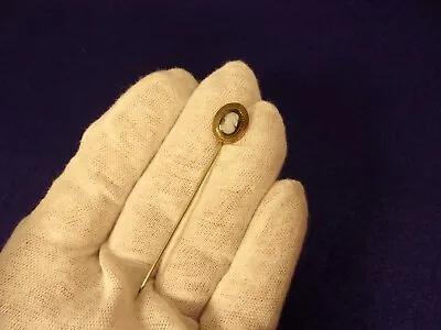 Very Rare Little Old Vtg Antique Lady's Art Deco Era Hard Stone Cameo Stick Pin • £32.01