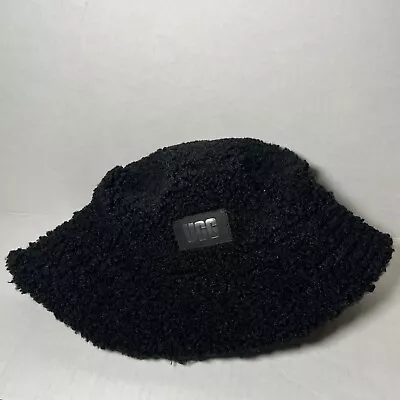 NWT UGG Bucket Hat With Signature Logo Black One Size • $49