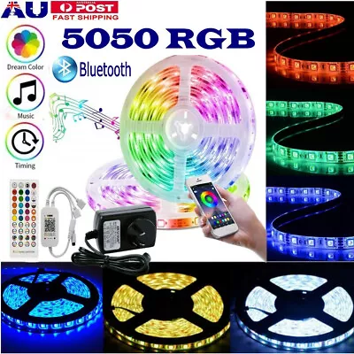 RGB LED Strip Lights 40 Keys IR Bluetooth APP Control Music Sync 12V Power • $27.52