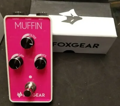 Foxgear Muffin Fuzz Guitar Effects Pedal W/ T-Rex 5 Daisy Chain Power Link • $79.99