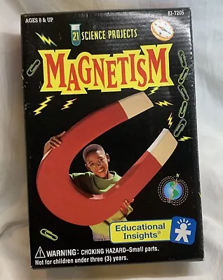 Vintage Educational Insights Magnetism 21 Science Projects Sealed 1993  • $12.99