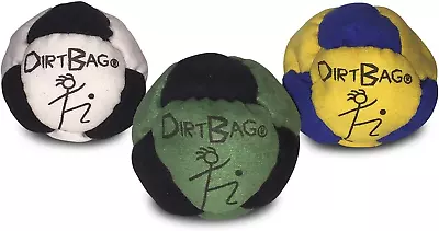 World Footbag Dirtbag Classic Hacky Sack Footbag – 3-Pack Assorted Colors • £29.91