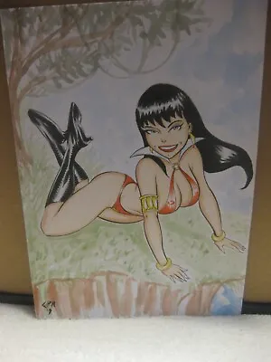 Fantasy And Sci-fi Art - Never Displayed - Vampirella Drawing By Celio P Rock 2 • $34.99