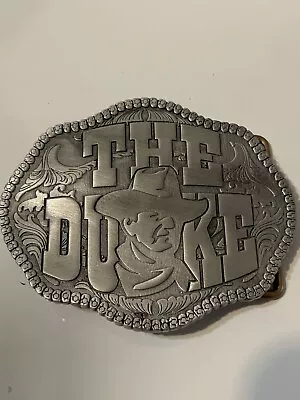 John Wayne  The Duke  Solid Metal Belt Buckle Pewter/Gray In Color • $40