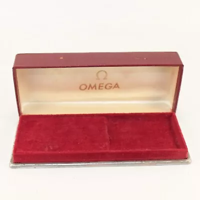 £49.99 • Buy Genuine Omega Watch Box Vintage Red Seamaster Speedmaster Deville Constellation