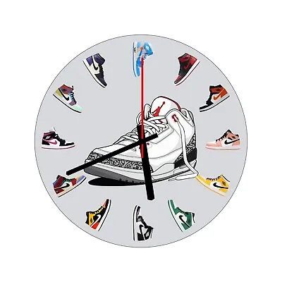 **Air Jordan Sneaker Wall Clock Michael Jordan Wall Clock NBA 23 Fan Home Decor • $36.90