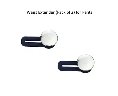 Metal Button Extender For Pants Jeans Waist Waistband Expander (Pack Of 2) • $1.99