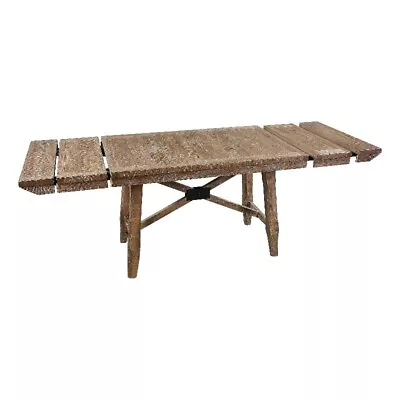 Riverdale Light Brown Distressed Wood Counter Table • $894.55