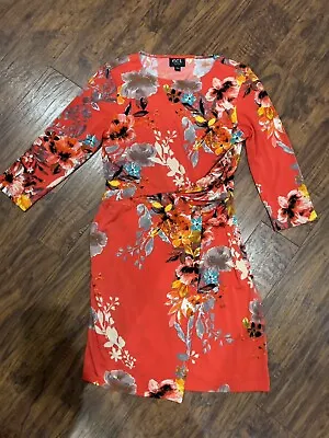 ECI New York Floral Wrap Dress Women’s Large • $16.95