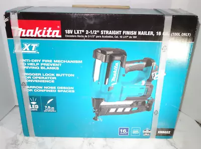 Makita XNB02Z Cordless 18V Li-Ion LXT 2-1/2  16-Gauge Straight Finish Nailer • $308