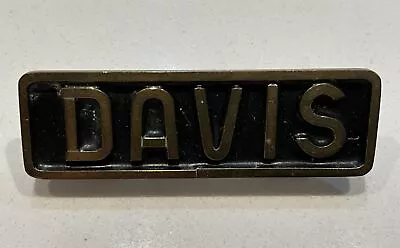 Original Vietnam Era Military U.s. Army Military Police Brass Name Tag • $9.95