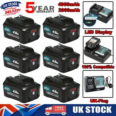 Makita 12V CXT Battery 4AH 2Ah BL1021B BL1041 BL1040 BL1015 10.8V TD110D Charger • £108.90