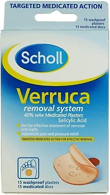 Wart Remover Freeze Plaster Scholl Verucca Easy Treatment Foot Care 15 Pcs UK • £8.06