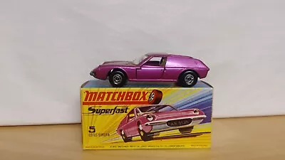 Matchbox SUPERFAST LOTUS EUROPA No. 5 & ORIGINAL BOX • $24