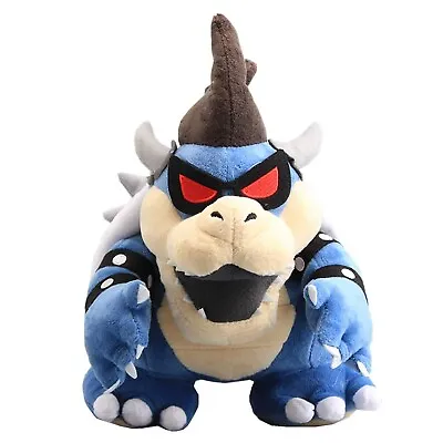 Best Super Mario Dark Blue Bowser King Koopa Jumbo Size Stuffed Plush Toy • $14.99