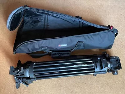 Manfrotto 525MVB Tripod With Manfrotto 503HDV Pro Video Head + Spreader + Bag • £290