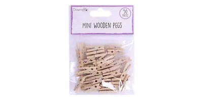 Dovecraft Essential Mini Wooden Pegs Great For Cards & Crafts • £1.25