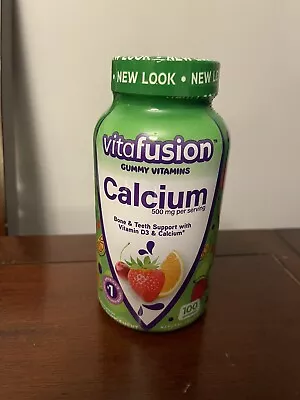 VITAFUSION 500 Mg CALCIUM + 25 Mcg VITAMIN D3~100 GUMMY VITAMINS~ • $15.05