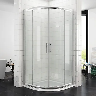 £139.99 • Buy Offset Quadrant Shower Enclosure And Tray Walk In Cubicle Wet Room Glass Door