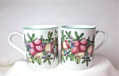 MUGS Cups MMA METROPOLITAN MUSEUM OF ART Multi-Color Fruit • 2• Japan New Unused • $15.99