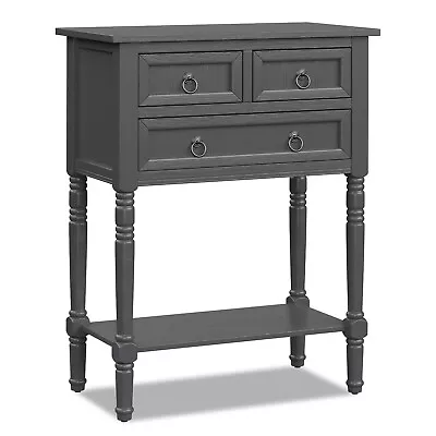 Costway Console Entryway Table W/ 3 Drawers Open Shelf For Hallway Living Room • $129.99