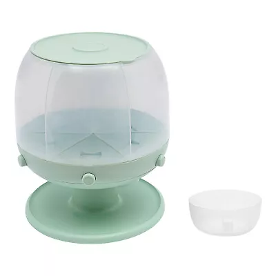 6-Grid Rice Storage Container Food Dispenser Clear Rotating Grain Storage Bucket • $26.60