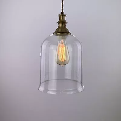 Modern Fashion Industrial Glass Shade Loft Cafe Pendant Light Ceiling Lamp New • £29.99