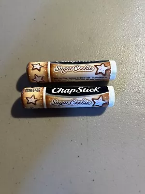 CHAPSTICK SUGAR COOKIE Flavor Lip Balm Lot Of 2 New & Sealed YUM! • $6.92