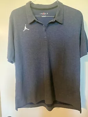 Air Jordan Men's  Logo Polo Size L Short Sleeve Heathered Navy • $21.99