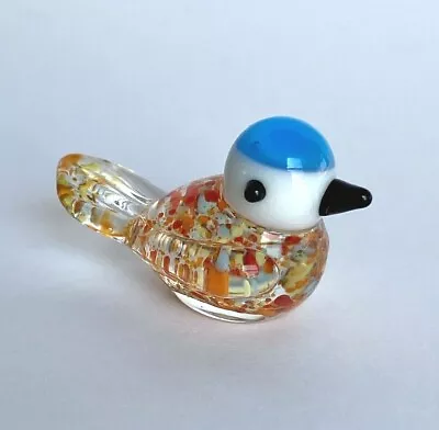 Miniature Mini Glass Bird Figurine Multi-Color Bird  1 1/4  • $5.95