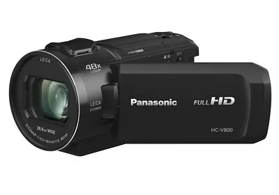 Panasonic HC-V800EB-K Hybrid O.I.S Full HD Video Camcorder 24x Optical Zoom • £399.99