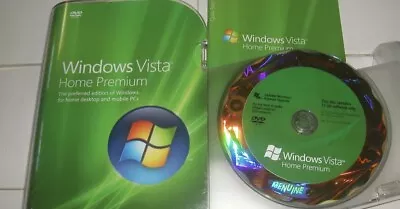 Microsoft Windows Vista Home Premium Full MS WIN 32 Bit DVD =RETAIL BOX= • $69.99
