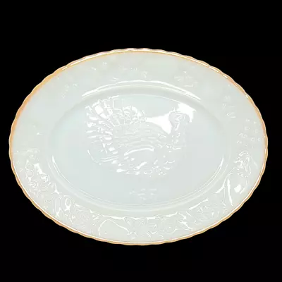 Anchor Hocking Golden Shell Oval Turkey Platter • $40