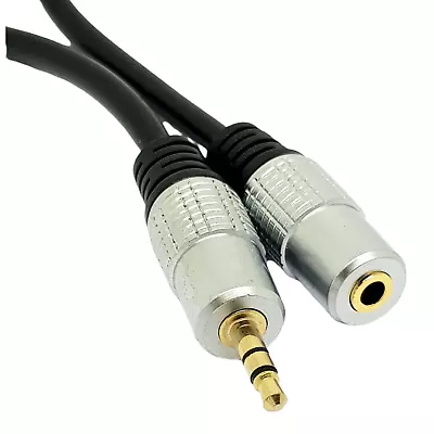 1M 3.5mm Headphone Extension Cable Stereo Jack Aux Audio Lead OFC GOLD • £2.69