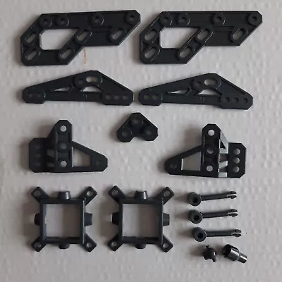 £7.50 • Buy Meccano Bundle 14 Dark Grey Plastic Parts Job Lot Spares Used VGC