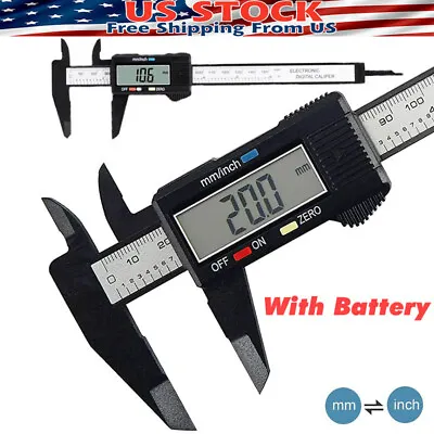 6  150mm Digital Caliper Micrometer LCD Gauge Vernier Electronic Measuring Ruler • $7.18